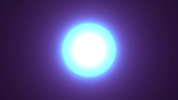 Pulzující Orb Blue Crystal Globe žhnoucí pulzující — Stock video
