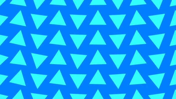 Σιγά-σιγά απαλή ταλάντευση πλέγμα Συστοιχία των τριγώνων 2d Πολύγωνα — Αρχείο Βίντεο
