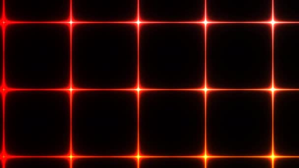 Laser Security Grid Flowing Moving Past Viewer Red Beams Cage Trapped — Vídeos de Stock