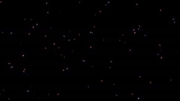 Stars Moving Past Viewer Horizontally Starfield Travel — Vídeos de Stock