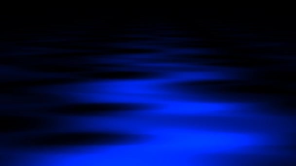 칠흑같은 밤의 온화 한 바닷물 표면에 물이 고여 있다 — 비디오