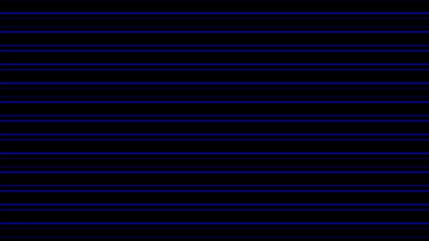 Rader linjer ränder fina remsor av blått ljus — Stockvideo