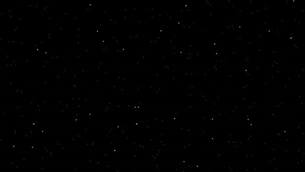 Moving Chaotically Around Through Space With Stars Passing Viewer Starfield — Vídeo de stock