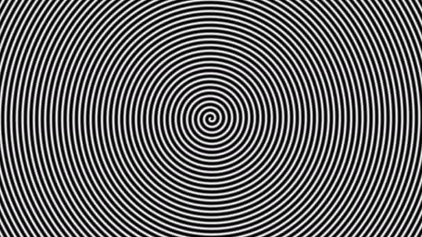 Slow Rotating Spinning Hypnotic Spiral Mask — 图库视频影像