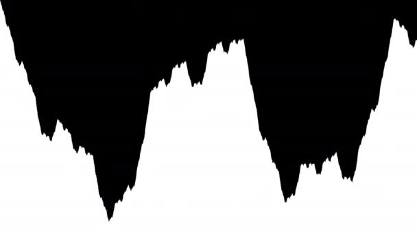 Rough Fractal Energetic Chaos Mask Graph Chart — Vídeo de stock