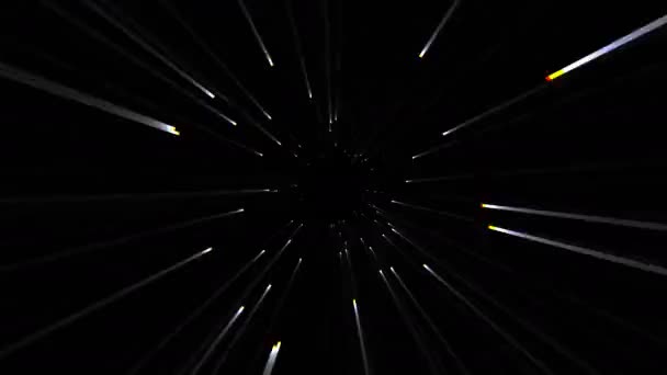 Flying Faster Than Light Through Deep Space Mask — Video Stock