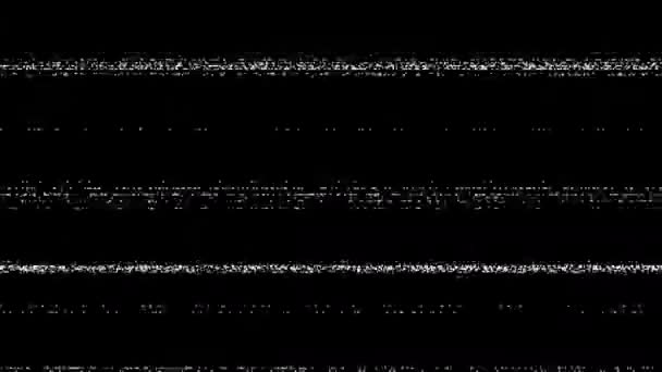 Scrolling Vhs Cassette Tape Tracking Noise Static Dirty Recording Overlay Mask — Vídeo de Stock