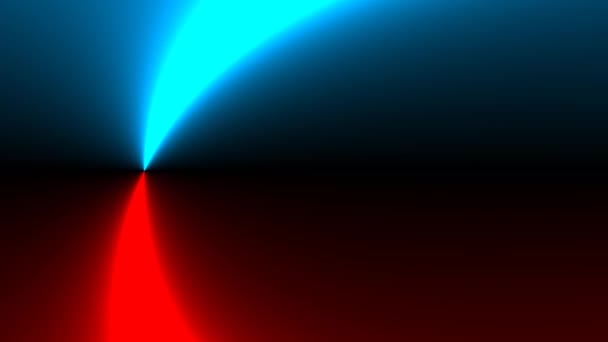 Red and Blue Shards in Motion Back and Forth Across Frame — Video