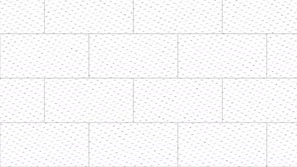 Текстурированные кирпичи движутся текстура бумажной маски увеличивается — стоковое видео
