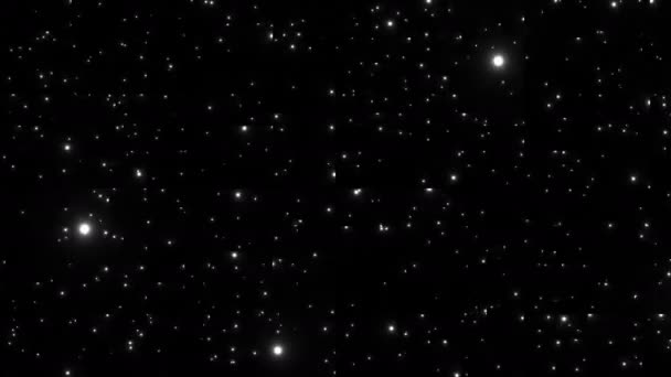 과거 의보이지 않는 하늘을 나는 별들의 모습을 담은 간선 도로 — 비디오