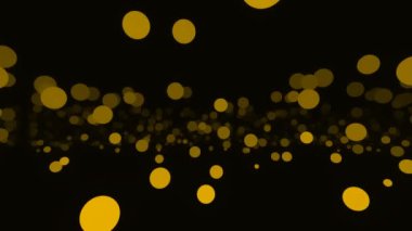 Abstract Floating Balls of Light Random Bulbs Distance