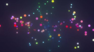 Random Blobs of Many Different Sizes Floating Around Before Viewer