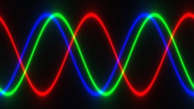 Single Beam of White Splitting Into Rgb Red Green Blue Color Channels