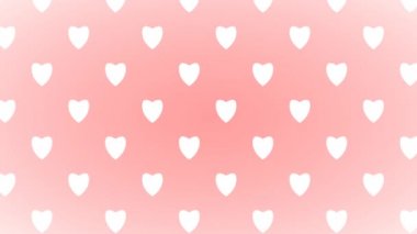 Soft Pastel Grid Array of Love Hearts Lover Loving Heart