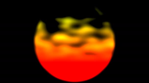 Heat Wave Flowing Burning Hot Circle Shimmer — Wideo stockowe