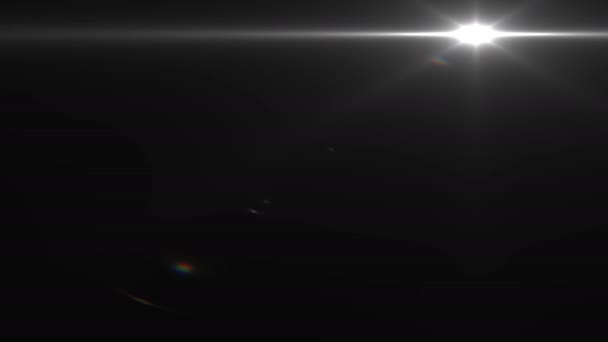 Lens Flare Central Moving Flaring Bright Sunlight Superbright — Αρχείο Βίντεο