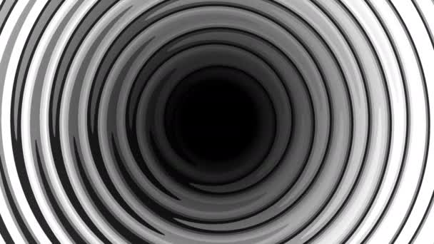 Dunkle Ringe drehen Innenbohrloch mit Gewinde — Stockvideo