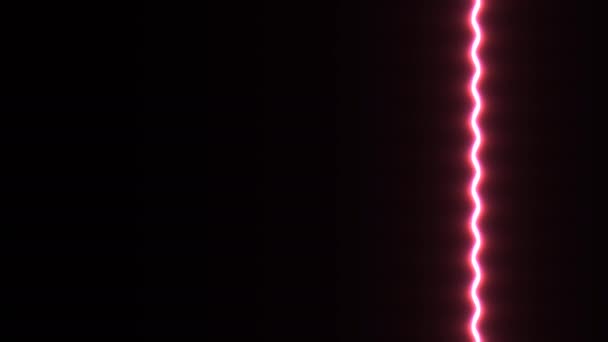 Roter Laser-Sicherheitsstrahl, der vertikal hin und her scannt — Stockvideo