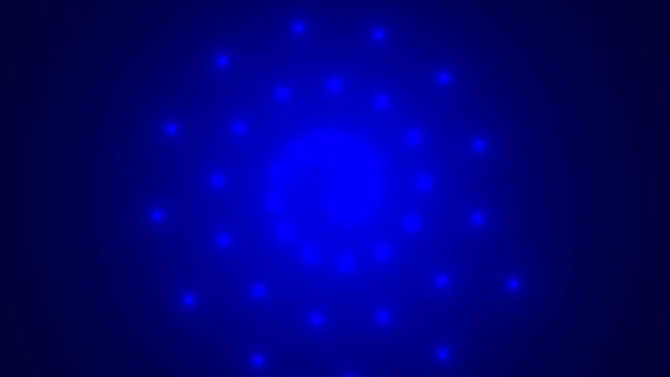 Glühendes Starburst-Muster aus leuchtenden Lichtern — Stockvideo