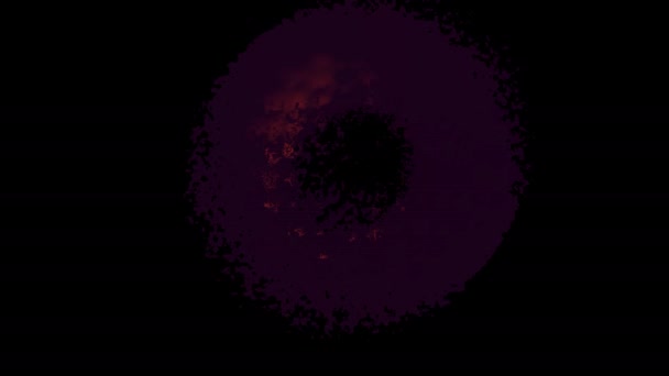 Weird Strange Dark Moving Undefined Spooky Shape Moving in a Circle — Video Stock