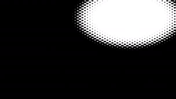 Напівтоновий напівтоновий рухомий комікс комікси чорнило прожектор прожектор — стокове відео