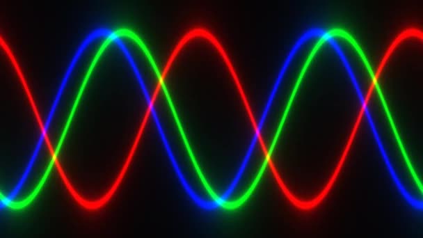 Single Beam of White Splitting Into Rgb Red Green Blue Color Channels — Vídeos de Stock