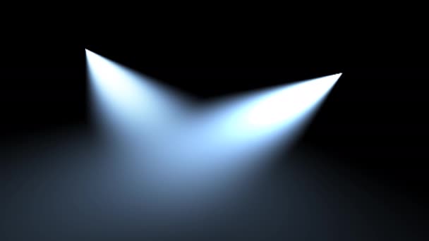 Two Twin Pair of Spotlights Spot Lights Moving Highlight Focal Area — kuvapankkivideo