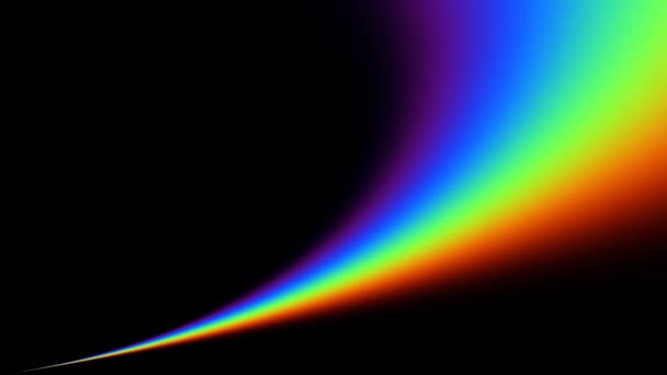 Rippling Aurora Rainbow Spectrum Flow Across Sky Lovely Nice Colors — Video Stock