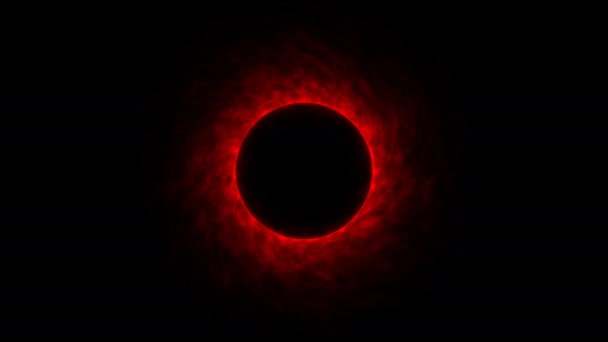 Collapsing Stellar Dark Red Dwarf Star Black Hole Vortex Hell — Stock videók