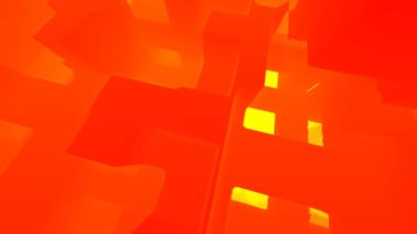 Deep Orange Underground Mines Complex Fantasy Building Infrastructure Worldview