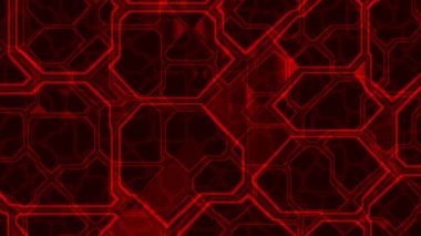 Layers of Red Digital Tiles Computer Background Hacking Virtual Reality Space