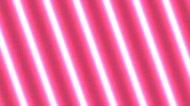 Beams of Neon Pink Bright Fluorescent Light Bars