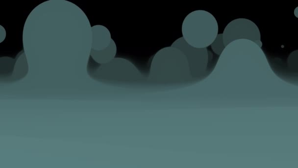 Blobs Rising From Dark Liquid Landscape — Stockvideo