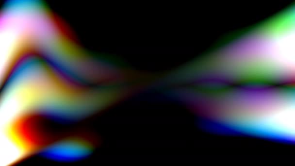 Weird Strange Fluid Smoke Multi Colored Flowing From Centre Frame — Vídeos de Stock