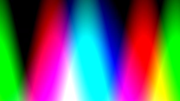 Hot Flame Shapes Burning Various Bright Colors Passing — Video Stock