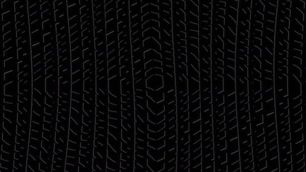 Dark Fins of Geometric Panels Geometrical Bars — Stock Video