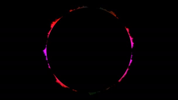 Rough Solar Flares Corona Mass Burning Atmosphere Ring — Stock videók