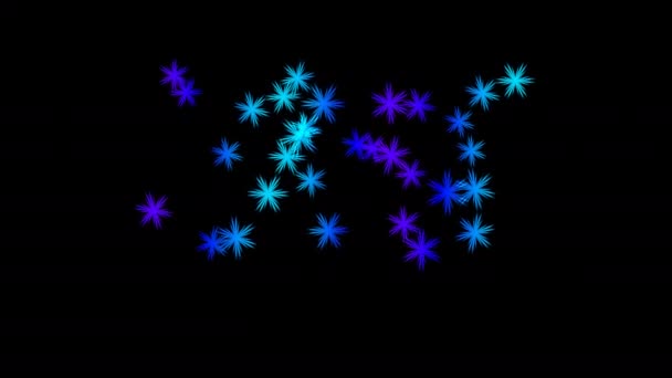 Falling Abstract Snowflake Floral Unique Shapes