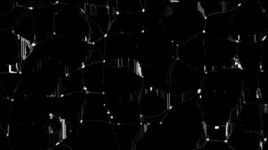 Moving Warped Netting Net Neuron Neurological Connections Web Mask