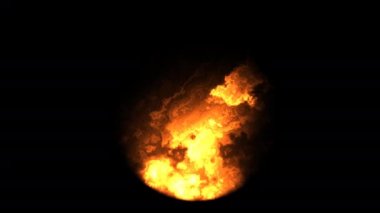 Circle of Abstract Deep Ocean Vent Fumes Fuming