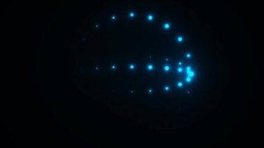 Scanning Micro Dots Scan Around Surface of Globe Earth Digital Sphere