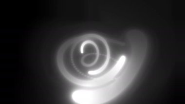 Mask of Random Moving Lights Flying Around Twisting Matte