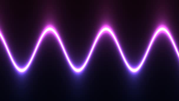 Wellenband aus Licht kräuselt sich in Sicht Kompressionsstraffungsband — Stockvideo