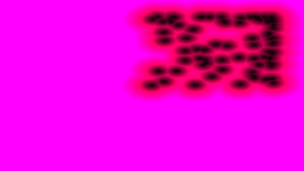 Hot Organic Cellular Automata Cells Floating Around Frame — Video Stock