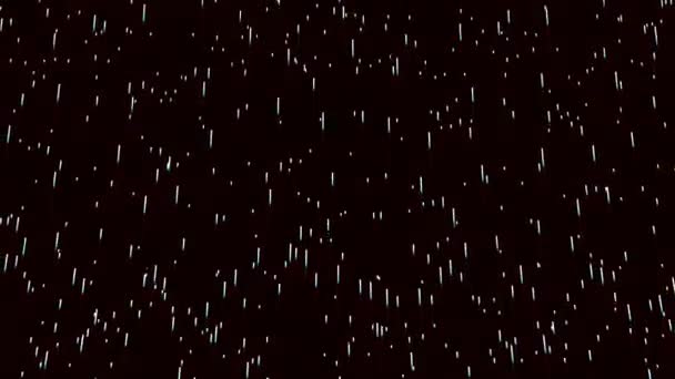 Sternschnuppen-Sternschnuppen-Objekte fliegen in den Orbit Mikrosatelliten Raumfahrt — Stockvideo