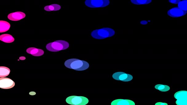 Moving Lights Around Frame Various Colors — Stockvideo