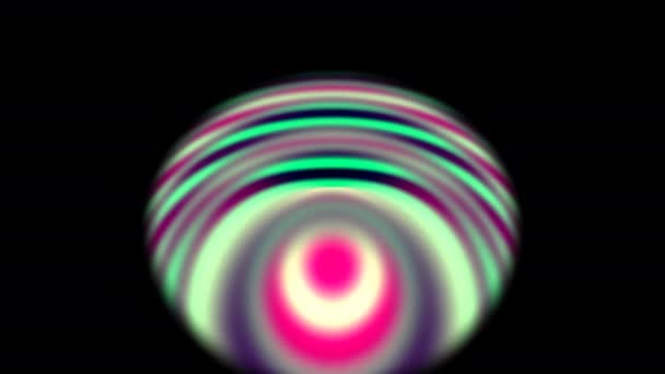 Abstract Low Focus Moving Rings on a Dof Panel — 图库视频影像