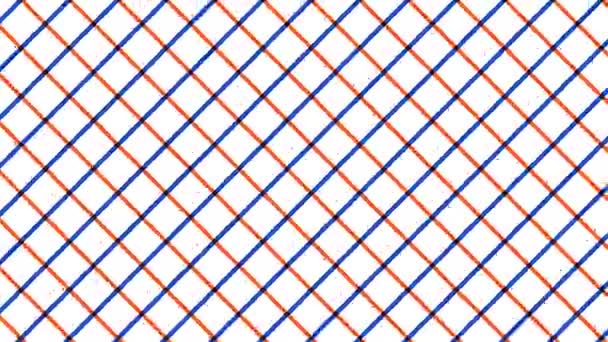 Moving Bars of Red and Blue Diagonal Lines Alternating Bars — Vídeo de Stock