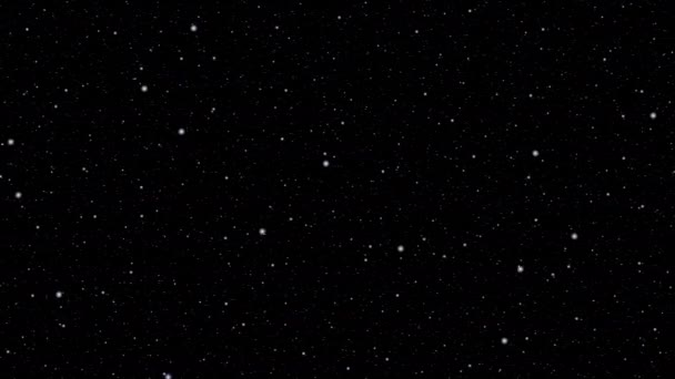 Thick Sky of Endless Stars Moving Past Viewer — Stockvideo