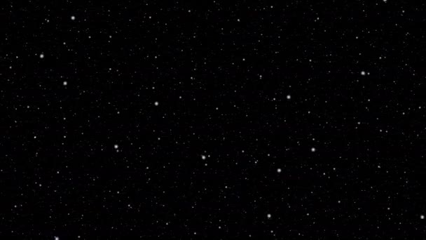 Thick Dense Star Cover Night Sky Moving — Stockvideo